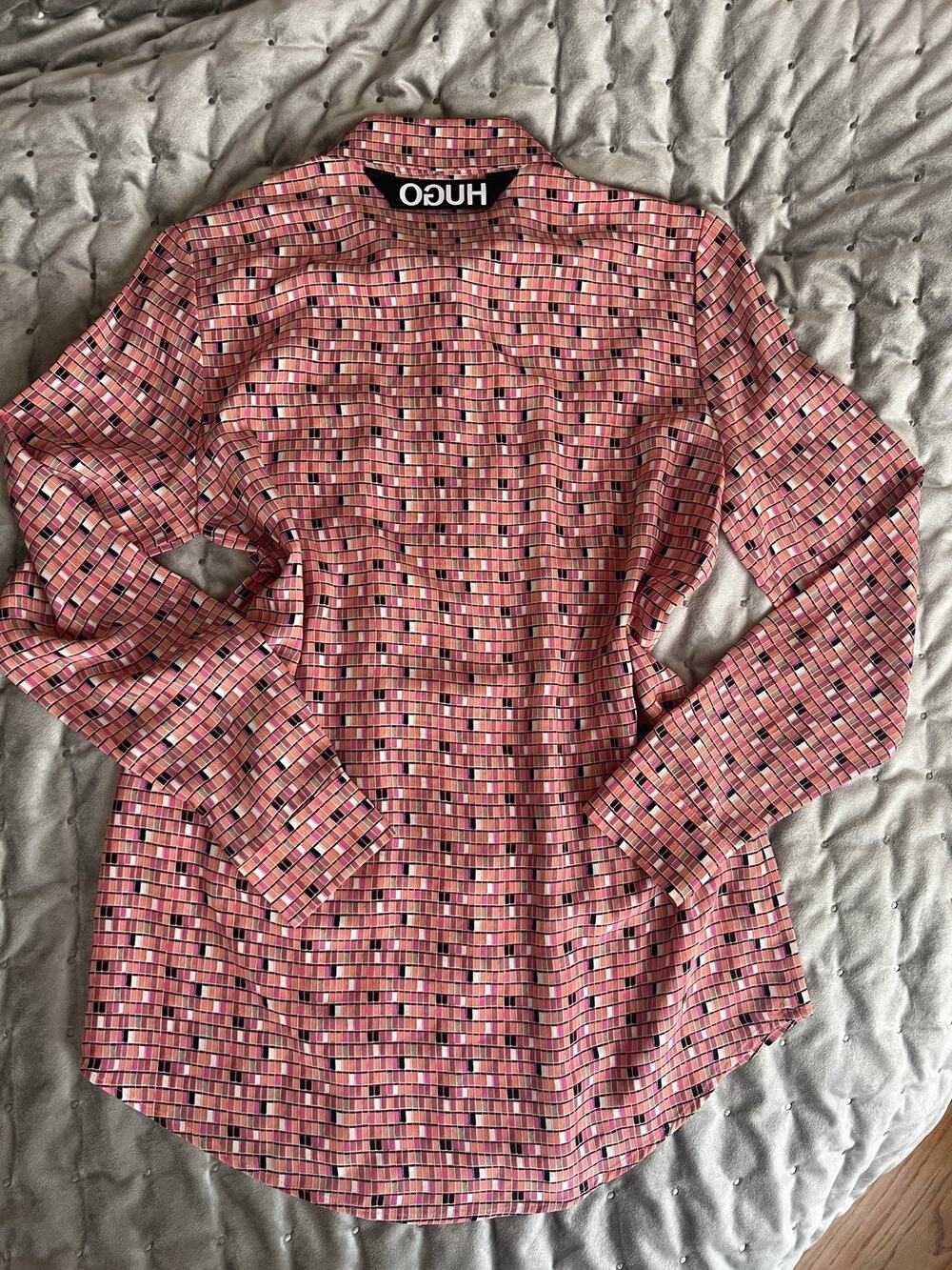 hugo boss 100% silk women shirt size 4